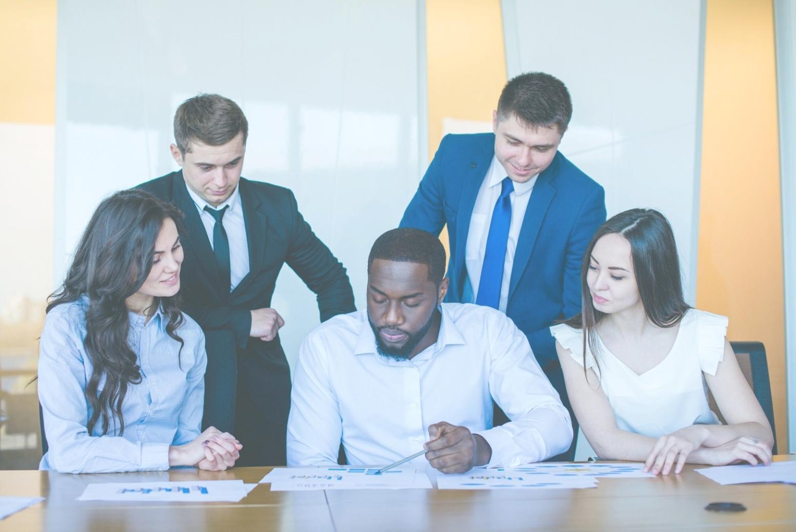 Participant reviewing budget spreadsheet