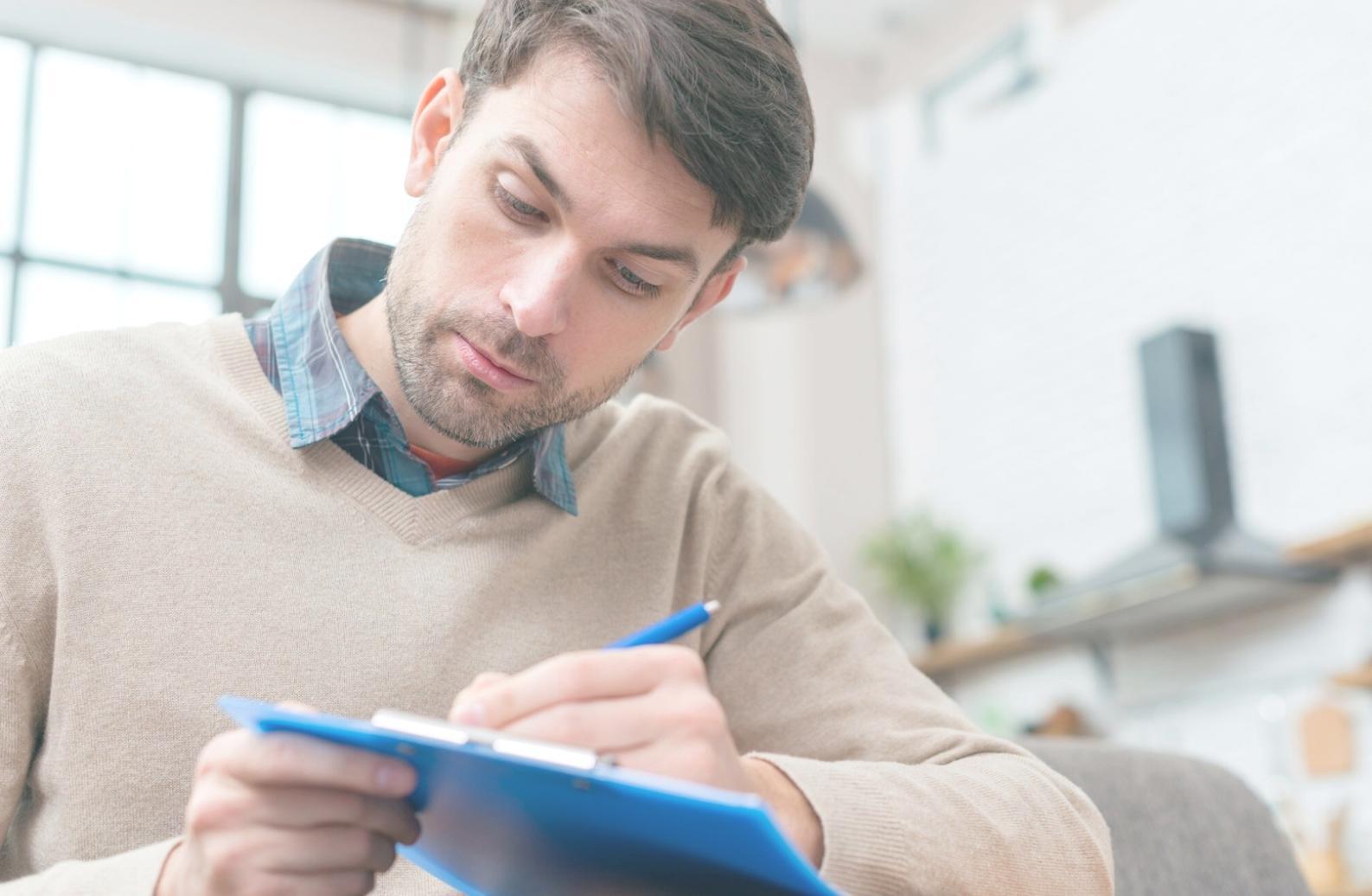 Financial planning workspace with budget documents